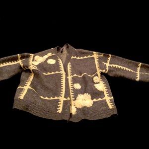 Anthropologie open cardigan with a hint of sparkle